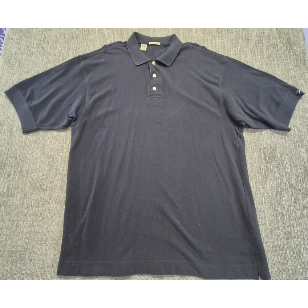 Cutter & Buck men's navy blue polo shirt XXL 100% Cotton pullover short sleeves